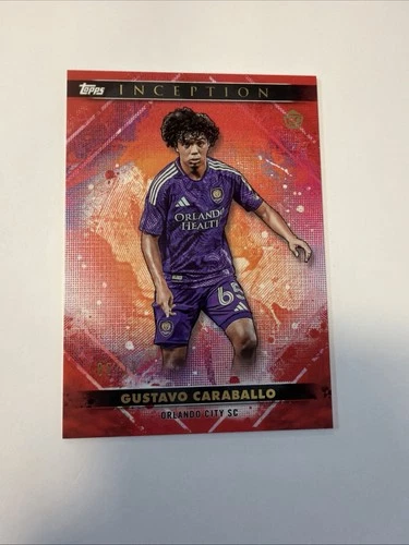 2025 Topps Inception MLS Gustavo Caraballo (RC) #60 Orlando City SC /10🔥