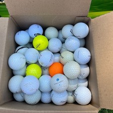 100 Assorted Hit Away Golf Balls Ball Driving Range Shag Practice Bulk Unwashed