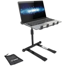Pyle PLPTS55 Universal Portable Foldable Telescoping Height DJ Laptop Stand