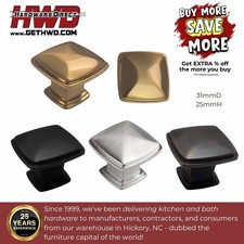 Cabinet Pulls Knobs Handles Kitchen Modern Square Nickel Black Champagne Bronze