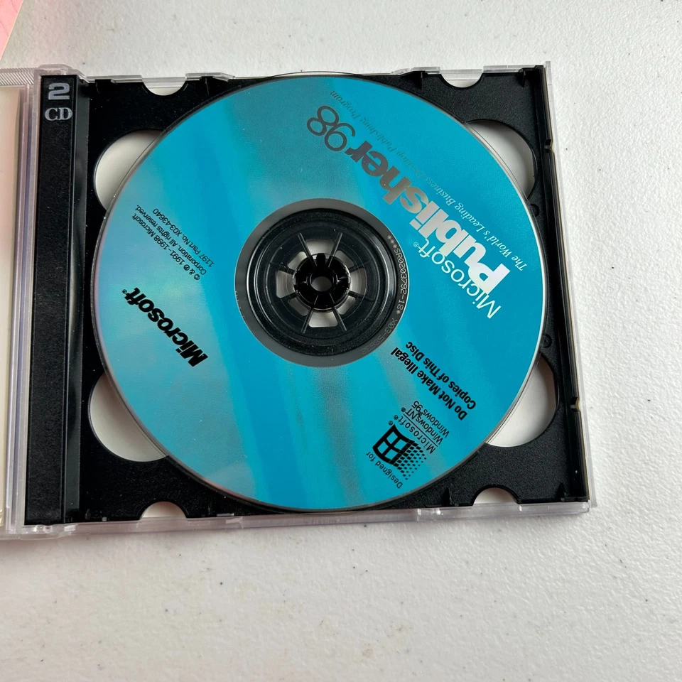 Microsoft Publisher 98 PC Software CD Version With Key - Image 3 of 4
