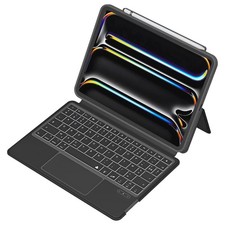 MW, Funda para iPad Pro 11» M4 Folio Quick Note con Bluetooth 3.0 Teclado QWERTY