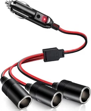 Car cigarette Lighter Splitter, 1 to 3 DC 12V 24V -cigarette lighter adapter 03