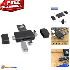 3-in-1 SD Card Reader: USB Type-C Micro USB Adapter for Effortless Transfers