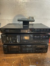 Sony Tuner Amplifier Cassette Deck Set Of 3 ST-JX310 TA-AX310 TC-FX210 Vintage