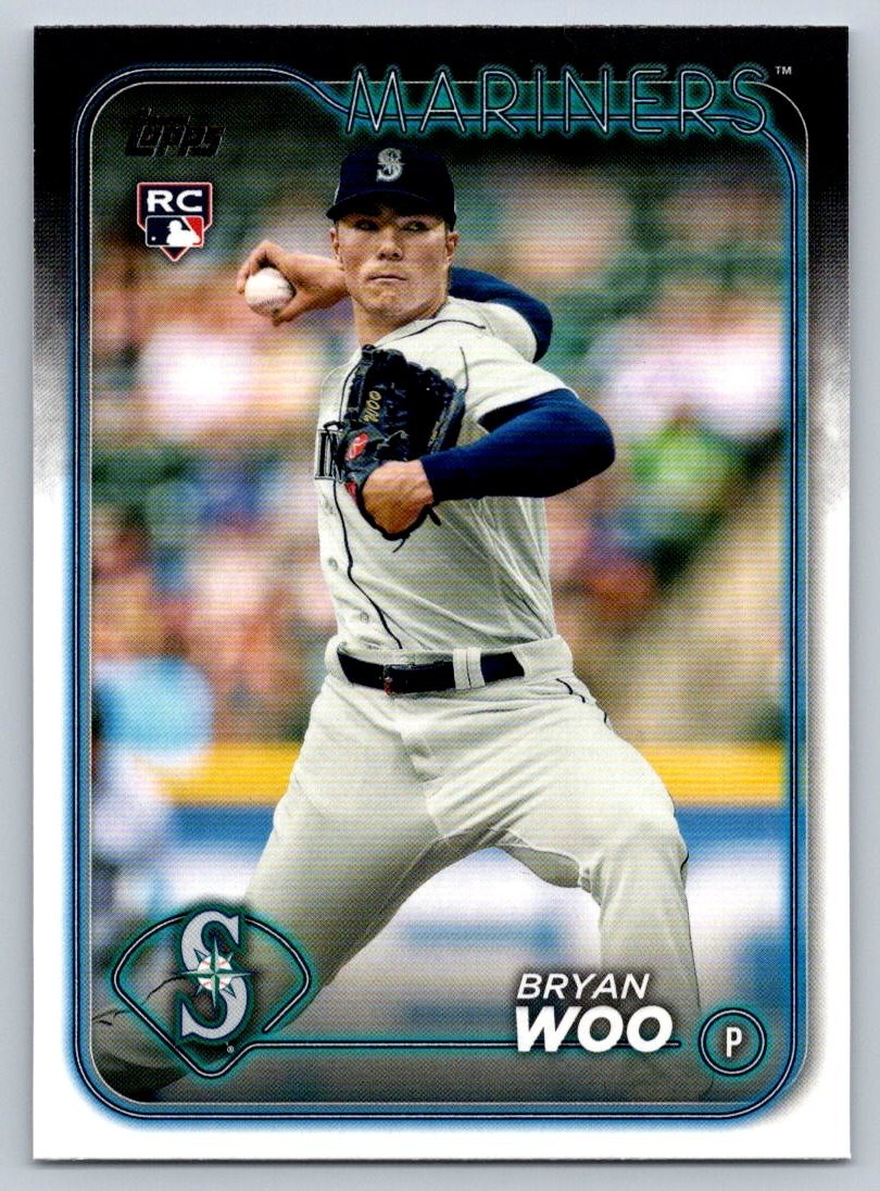 2024 Topps #12 Bryan Woo Seattle Mariners Pitcher