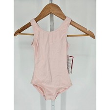 Capezio Dancewear Girls Sz S Light Pink Tank Ballet Legline Leotard