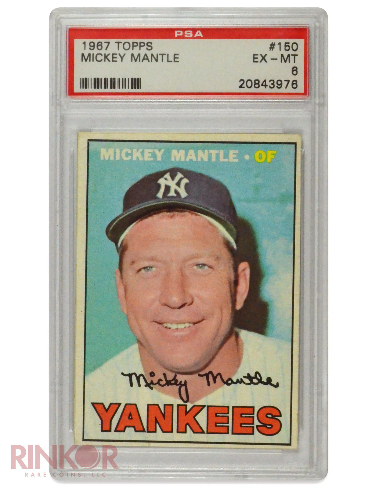 1967 Topps Mickey Mantle #150 PSA EX-MT 6
