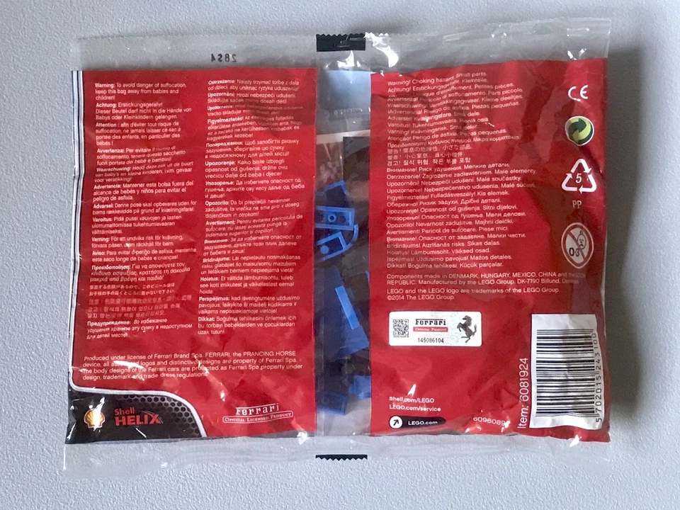 🇮🇹LEGO Racers Ferrari 40192. Shell V-Power. - 250 GTO -. Année 2014. - Photo 3/4