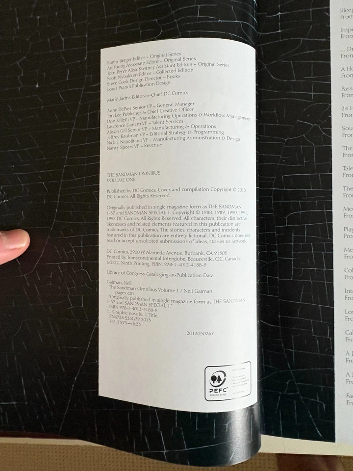 Neil Gaiman Sandman Omnibus DC Vertigo/DC Comics Complete Three Volume Set - Image 4 of 4