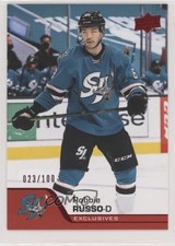 2020-21 Upper Deck AHL Exclusives 23/100 Robbie Russo #53 04f7