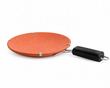 Terracotta Clay Tawa 23cm Roti Chapati Dosa Makki Roti Pan with Handle Cookware