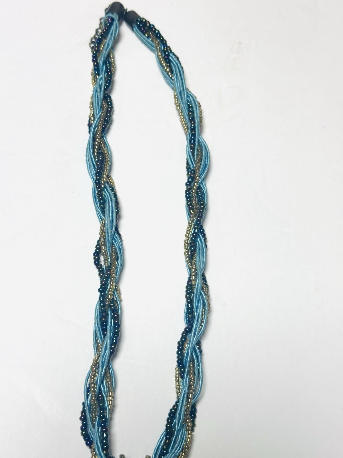 Boho Multi Strand Turquoise Gold Statement Chunky… - image 7