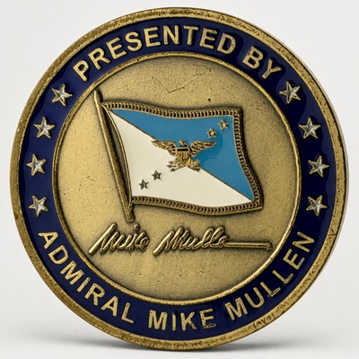 #ad Admiral Mike Mullen CJCS Joint Chiefs of Staff Challenge Coin $350.00
