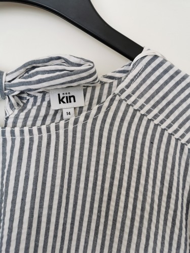 Gorgeous John Lewis "Kin" Empire Line Dress In Grey Waffle Cloth . With Pockets - Picture 4 of 10