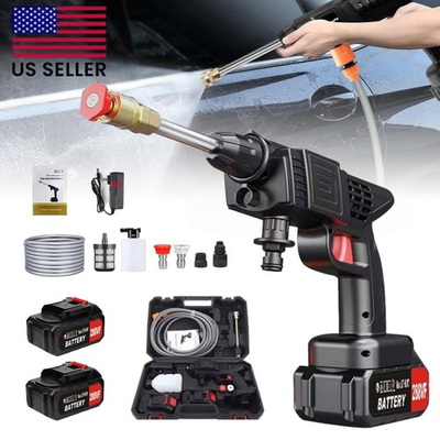 #ad Cordless Electric High Pressure Water Spray Car Gun Portable Washer Cleaner Yard $32.59