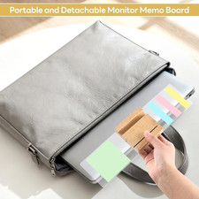 Monitor Memo Board, Multifunction Sticky Note Holder for Computer Screen, Off...