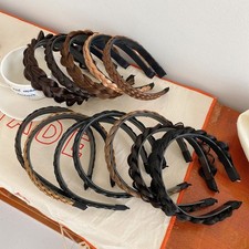 Hair Braided Plaited Headband Synthetic Hairband Headwear for Womens Supplies  