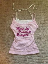 Womens Y2K Aesthetic Soft Girl Coquette Fairycore Tank Top Lace Trim Cami XS-XL