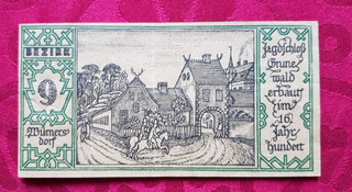 Berlin Notgeld Bezirk 9 Wilmersdorf 1921 Notgeldschein ist in einem guten Er