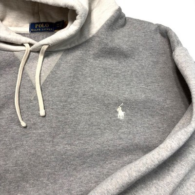 Polo Ralph Lauren Colorblock Pullover Hoodie Sweatshirt 5XB Big & Tall Gray