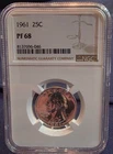 1961 Washington Quarter NGC PF 68  - Mid Century Deep Beauty!!!