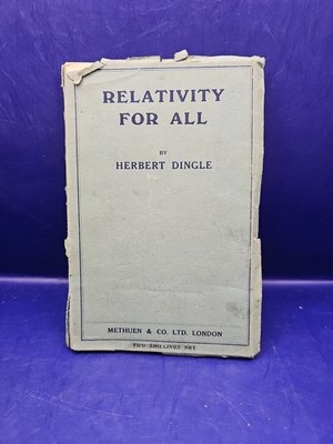 Relativity For All Herbert Dingle Vintage 1920s Physics Book Methuen London