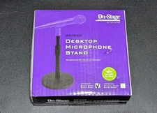 On-Stage Desktop Microphone Stand Weighted Base Black