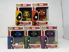 FUNKO POP! HOT TOPIC EXCLUSIVE MARVEL DEADPOOL LOT OF 5 NEW IN BOX SEE DESC