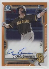 2021 Bowman Chrome Prospect Orange Refractor 23/25 Adam Kerner #CPA-AK Auto 4k8