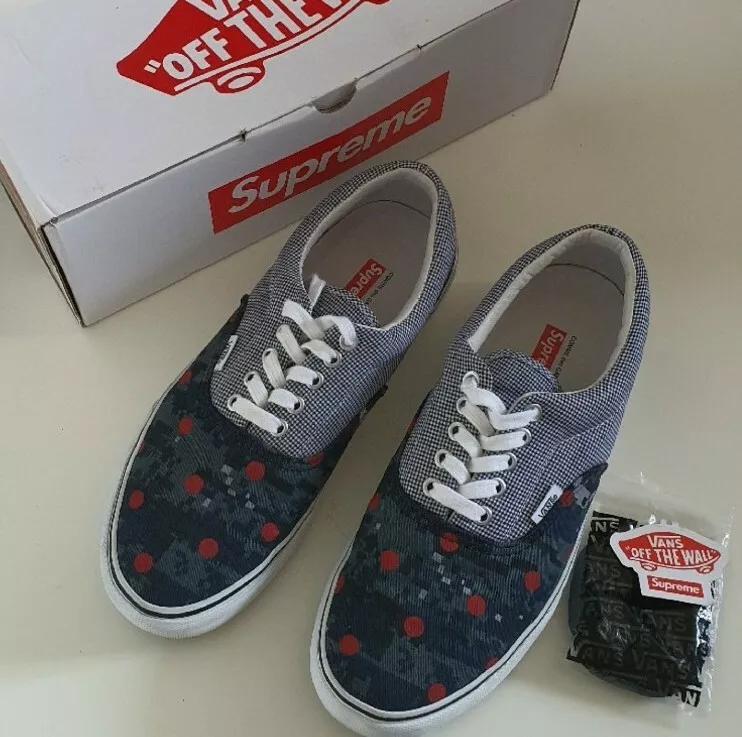 SS13 Supreme x Vans Comme Des Garcons CDG Era Pro US 9,5 UK 8,5 EU 42,5 Vintage