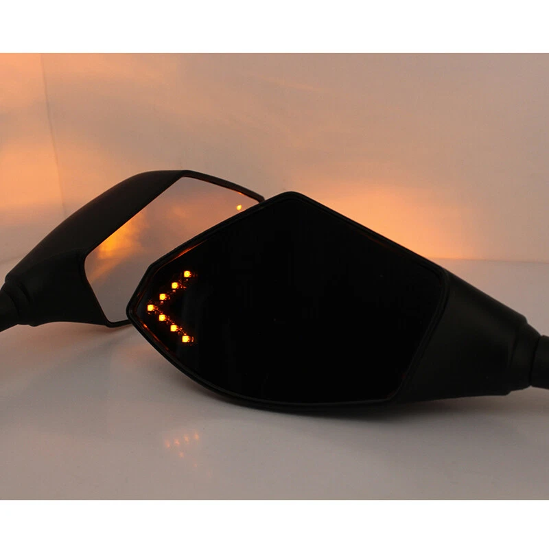 ESPEJOS LATERALES INTERMITENTES LED MOTO PARA KAWASAKI NINJA 250R 400R 500R 650R Foto 2 de 4