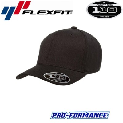 Flexfit 110C One Ten Pro-Formance Sport Snapback Cap Uni/One Size Schwarz