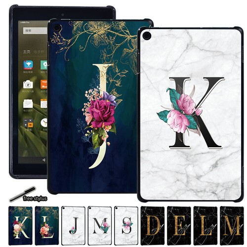 Initial Shell Tablet Cover Case For Amazon Fire 7/HD 8/HD 10/Plus/12th 2024 +Pen - Picture 1 of 29