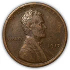 1917-D Lincoln Wheat Cent Extremely Fine XF Coin #6420