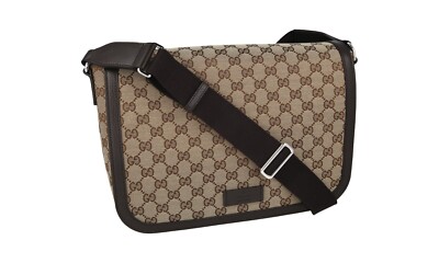 GUCCI Crossbody Gucissima Canvas Messenger-Bag Tasche Modell 807401989  NEU