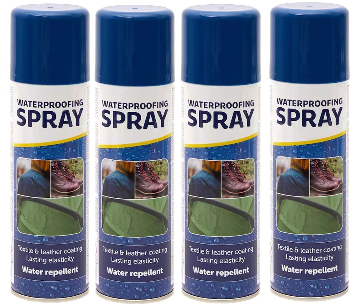 4 x Spray Imperméabilisant tissu textile cuir hydrofuge anti tache Bombe