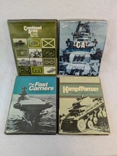 Lot of 4 HISTORICAL SIMULATION GAMES Combined Arms-CA-Fast Carriers-KampfPanzer