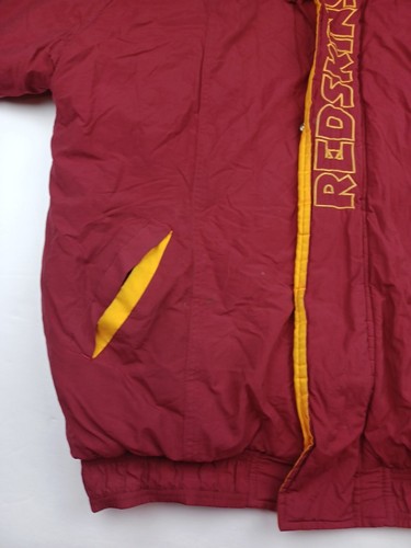 Vtg 90s Starter NFL PRO LINE Washington Redskins Jacket Mens XL Attachable Hood - Picture 2 of 20