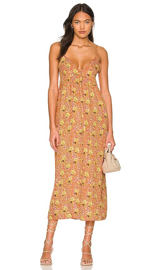 RESA Avery Dress Multi Floral Red Yellow Maxi Revolve XS NWT $179 | eBay