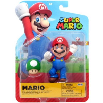 Mario Biondi ep 7インチ freesoul raregroove Super Mario 4 Inch Figure | Luigi w/ 1-Up Mushroom | Free