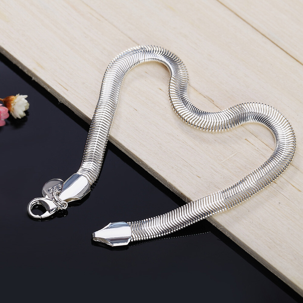 beautiful Fashion silver for women lady Cute 6MM snake