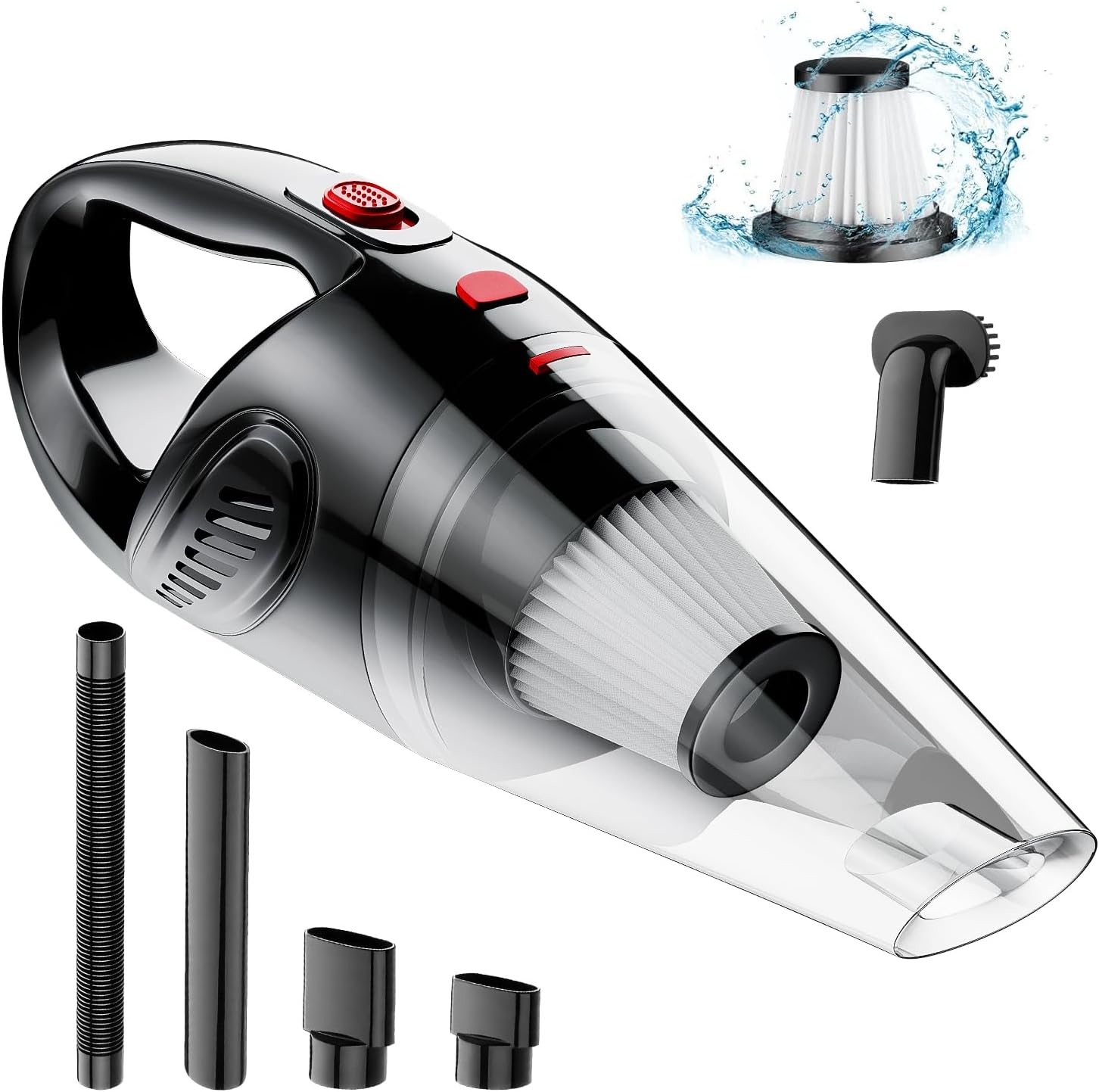 Hand Held Vacuum Cordless Rechargeable - Portable Vacuum Cleaner Mini Car Vacuum