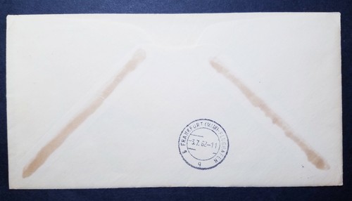 FIRST FLIGHT PAN AMERICAN CLIPPER CLUB JAMAICA NY TO FRANKFURT JUL 2,1962 < - Picture 2 of 3