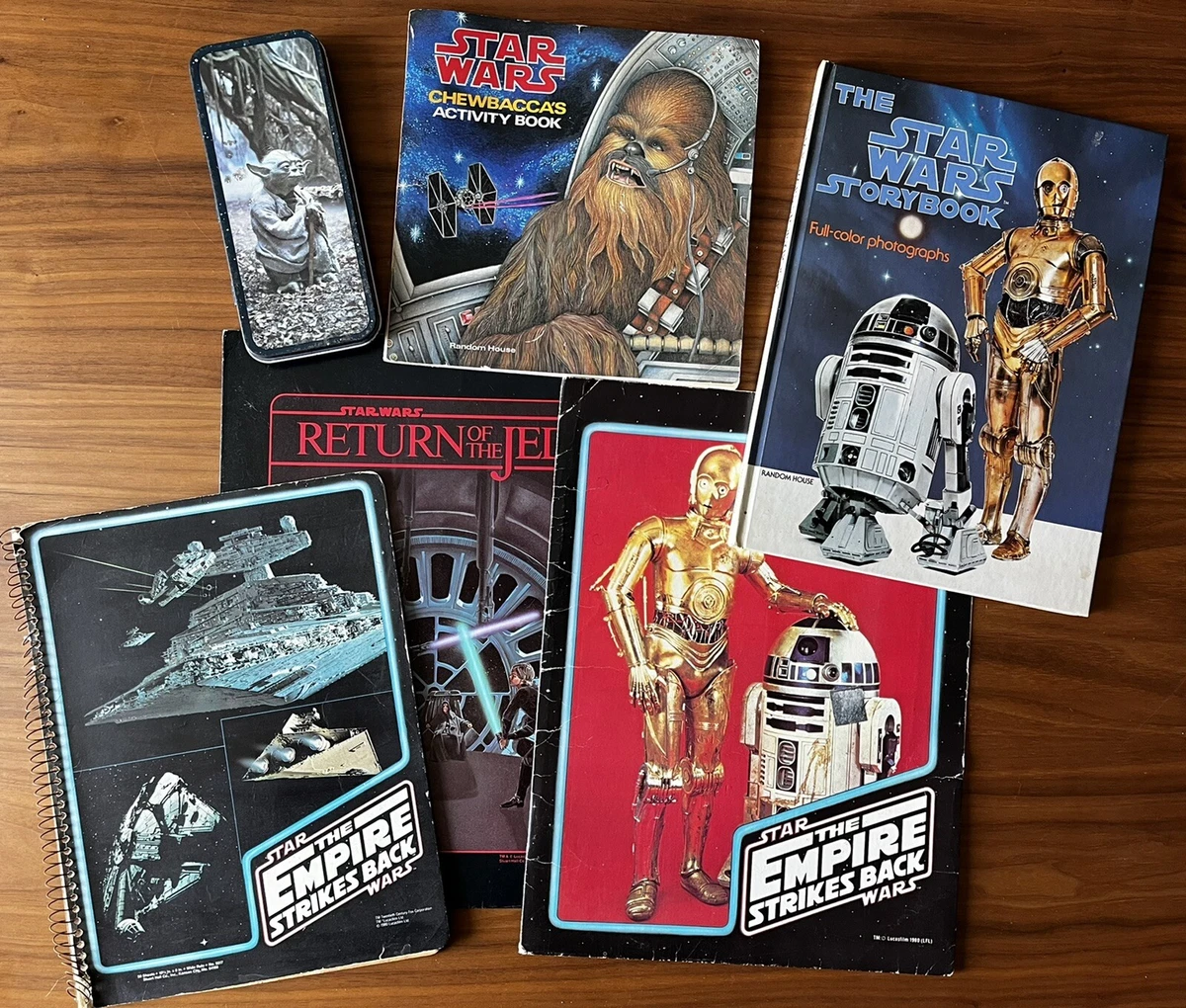 Lot of Vintage 80s Star Wars Collectibles, Pencil Case, Folders, Activity  Book +