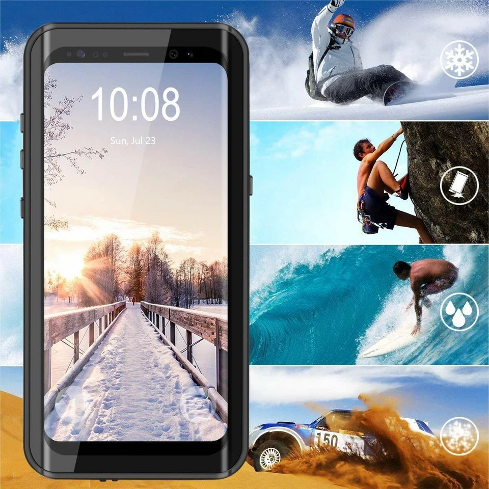 For Samsung Galaxy S8/ S8 Plus Waterproof Case Cover Shockproof Screen Protector - Image 2 of 4