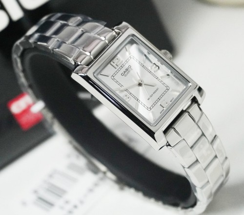 Casio LTP-1234DD-7A Plata Rectángulo Analógico Acero Inoxidable Damas Reloj C... - Imagen 6 de 7
