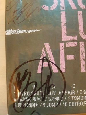 BTS signed / autographed SKOOL LUV AFFAIR boy in luv album mwave  