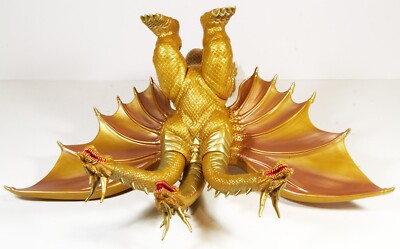 GIANT 1998 BANDAI KAIJU SOFUBI GODZILLA, GRAND KING GHIDORAH 12