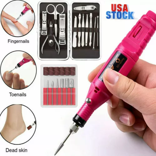 Professional Electric Nail File Drill Manicure Tool Pedicure Machine Set Kit - Picture 3 of 10
